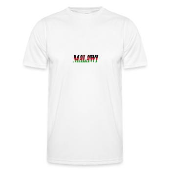 Malawi - Men's Functional T-Shirt - white - Front - AI Model Male 178 dark (178cm)