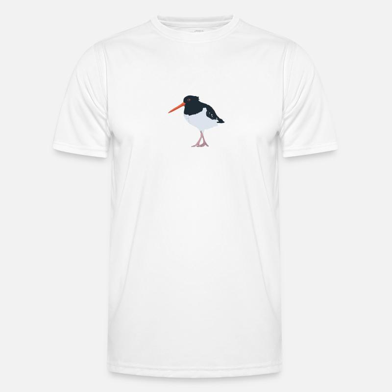 Austernfischer illustriert Männer Funktions-T-Shirt