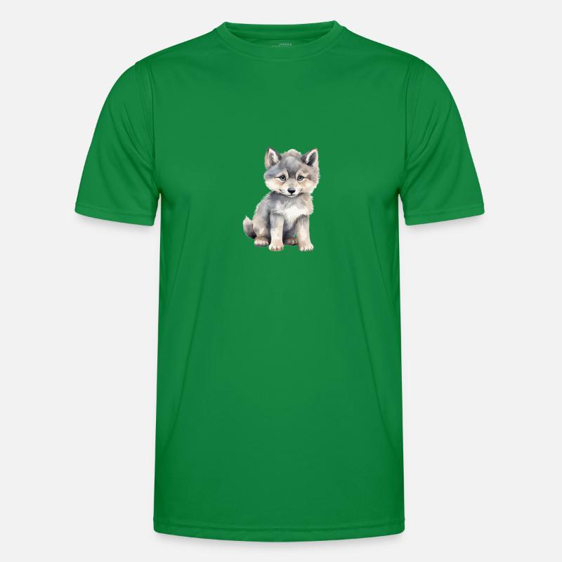 Wolfklasse Klassentier Wolf Männer Funktions-T-Shirt