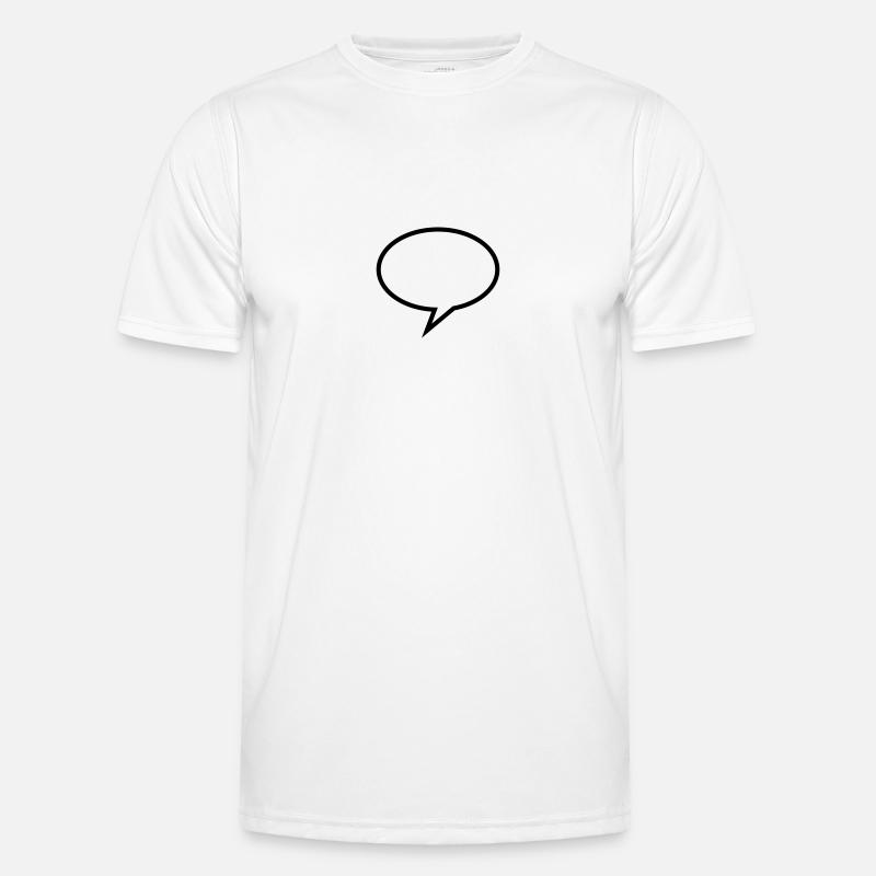 Speech Bubble - Men's Functional T-Shirt - white