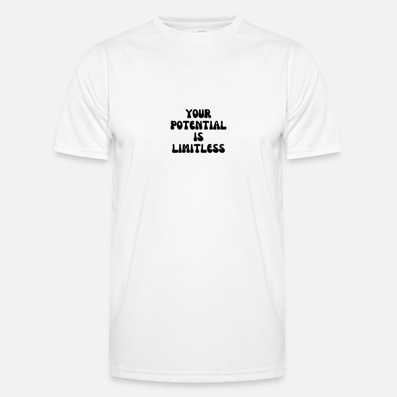 Your potential is limitless - Männer Funktions-T-Shirt - Weiß