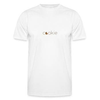 Cookie - Men's Functional T-Shirt - white - Front - AI Model Male 178 dark (178cm)
