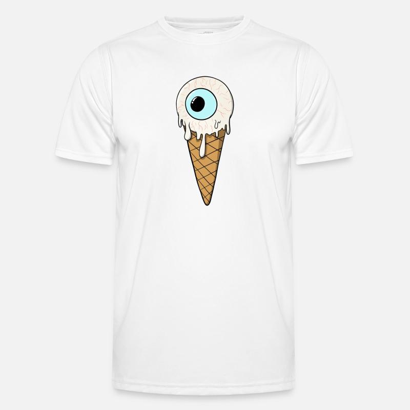 Eyes Cream | Eis | Eiskrem | Eis mit Auge Männer Funktions-T-Shirt
