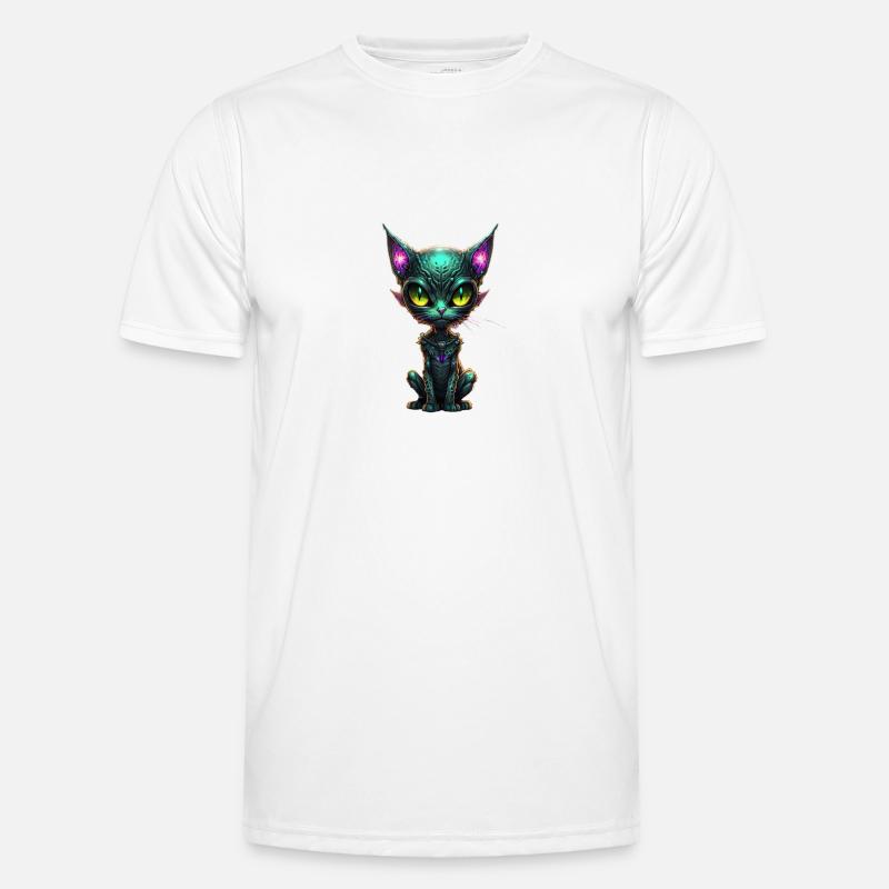 Galaxy Cat Männer Funktions-T-Shirt