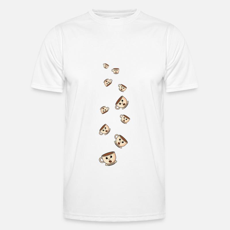 Coffee Comic - Men's Functional T-Shirt - white