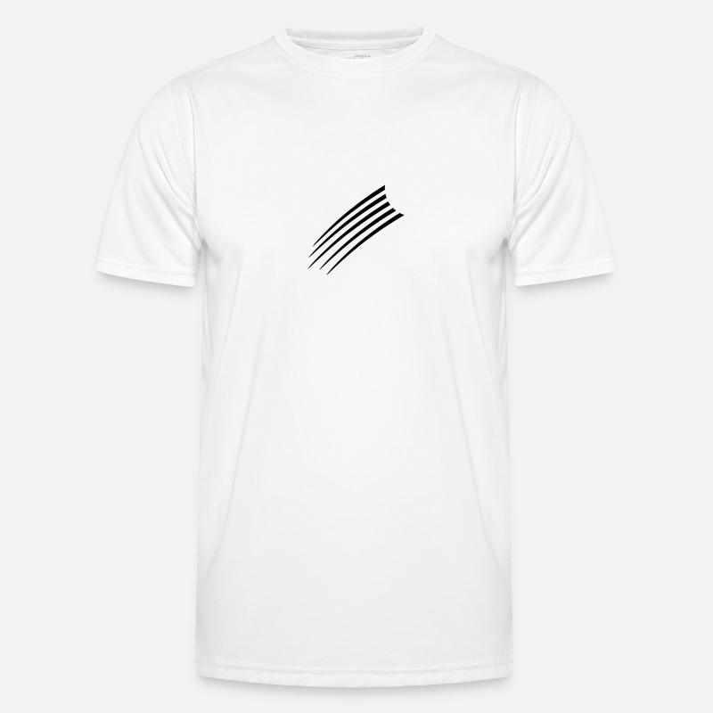 Cool Lines Pattern - Men's Functional T-Shirt - white