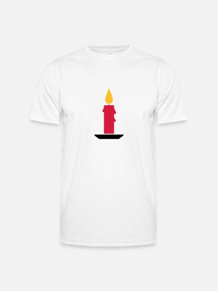Bougie - T-shirt sport Homme - blanc