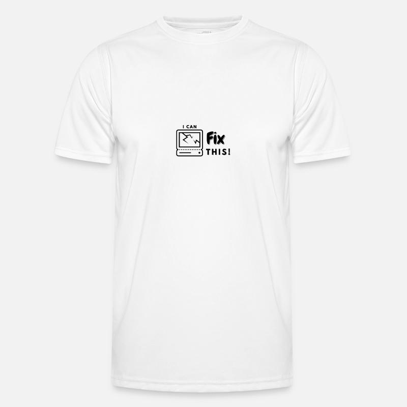 IT Laptop Experte Computer Informatik Männer Funktions-T-Shirt