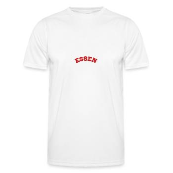 Essen - Männer Funktions-T-Shirt - Weiß - Vorne - AI Model Male 178 dark (178cm)