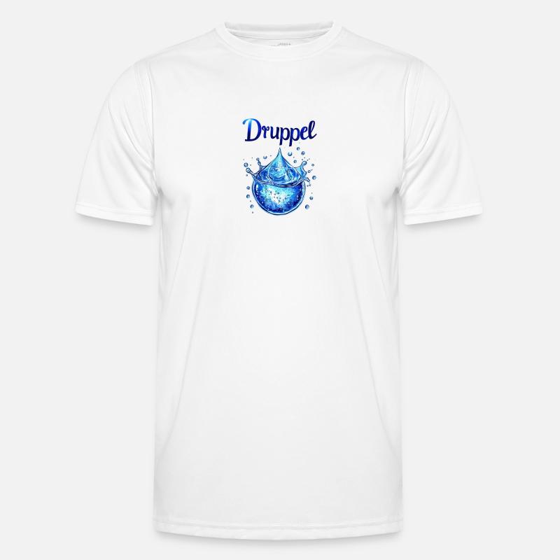 Wassertropfen Männer Funktions-T-Shirt