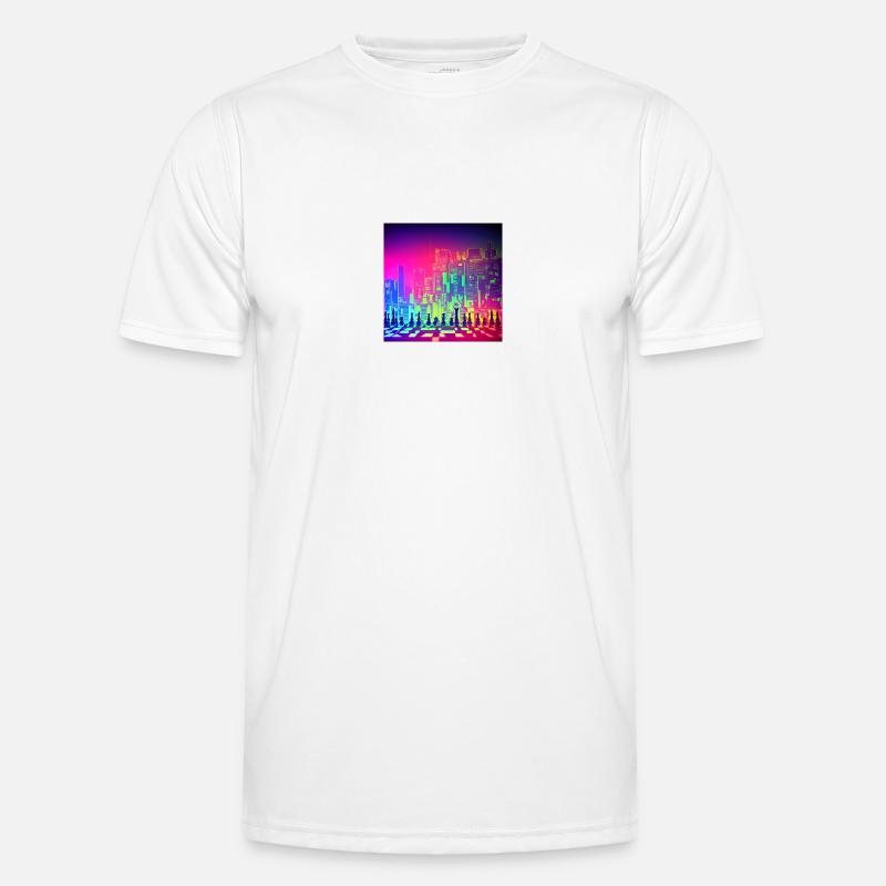 Neon Chess Männer Funktions-T-Shirt