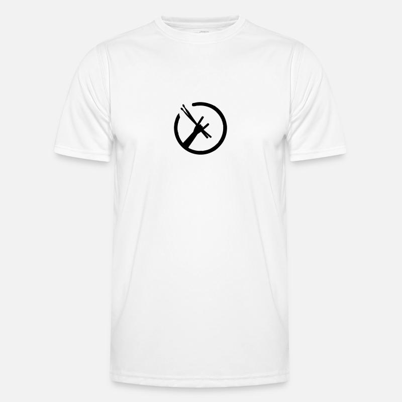 Drummers Metal Fork Männer Funktions-T-Shirt