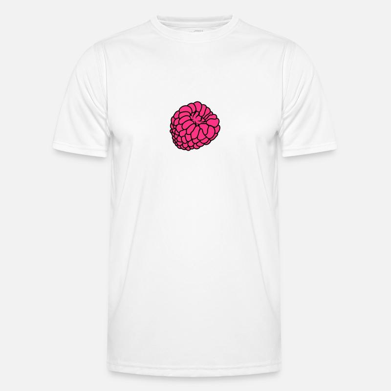 raspberry berries - Men's Functional T-Shirt - white