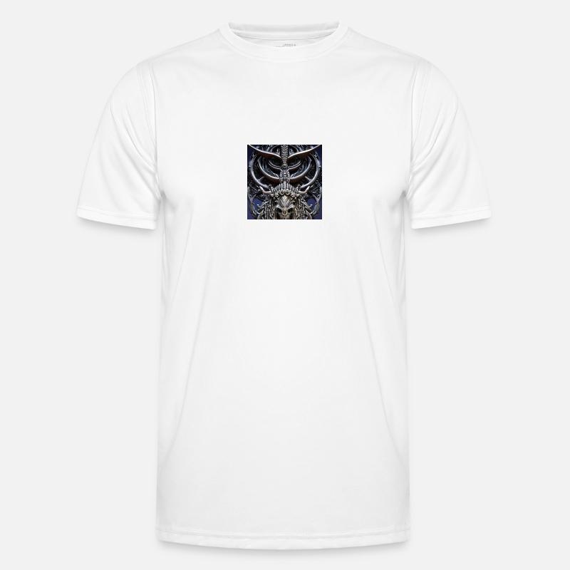 Minotaurus_Giger-Style Männer Funktions-T-Shirt