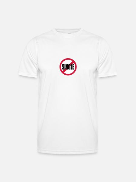 single - Men's Functional T-Shirt - white