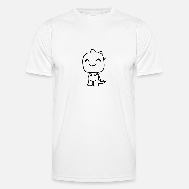 t-rex rex fleischfresser glücklich süß niedlich kl Männer Funktions-T-Shirt