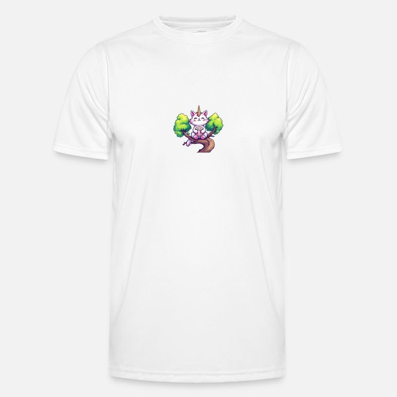 Einhornkatze Männer Funktions-T-Shirt