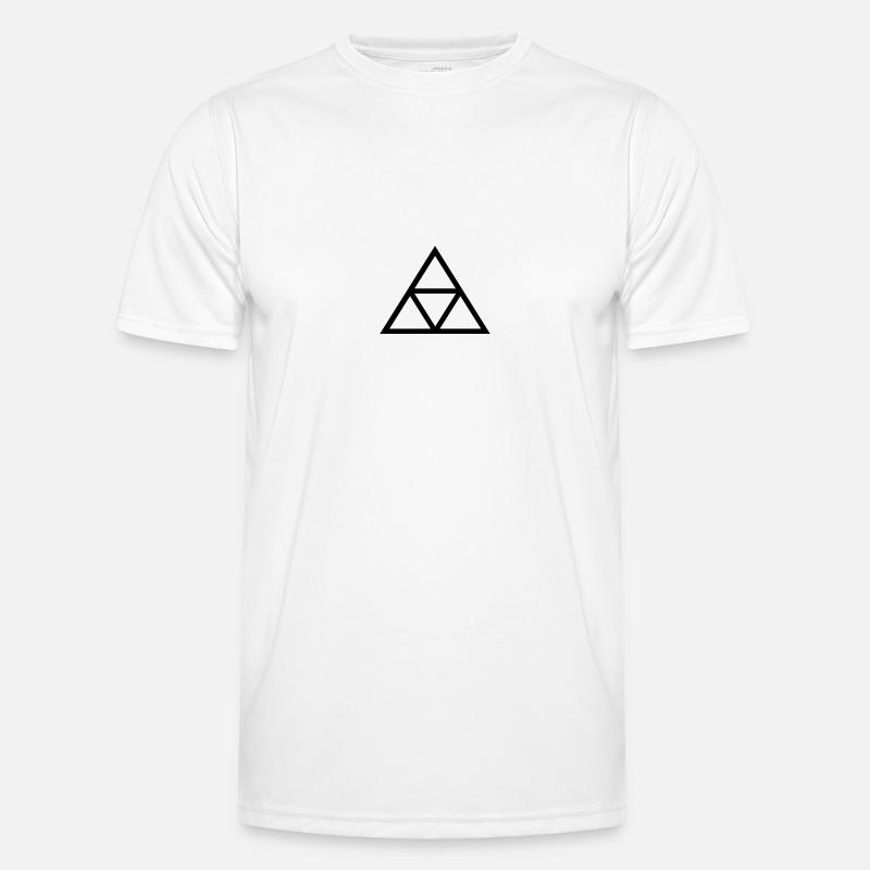 Triangles - Men's Functional T-Shirt - white