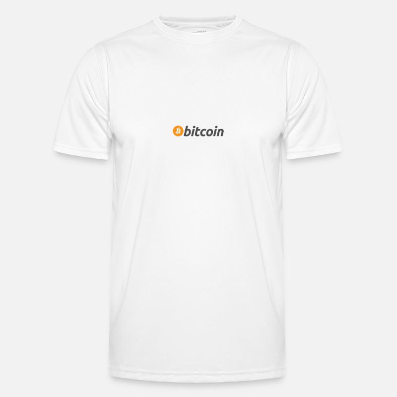 Bitcoin - Männer Funktions-T-Shirt - Weiß