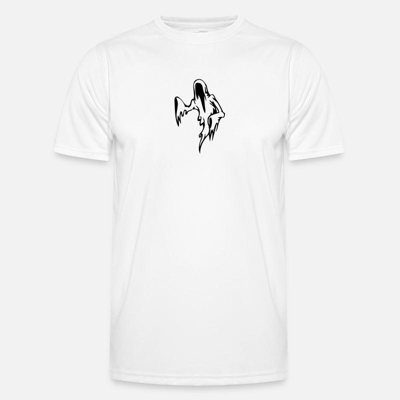 Geist Gespenst - Männer Funktions-T-Shirt - Weiß