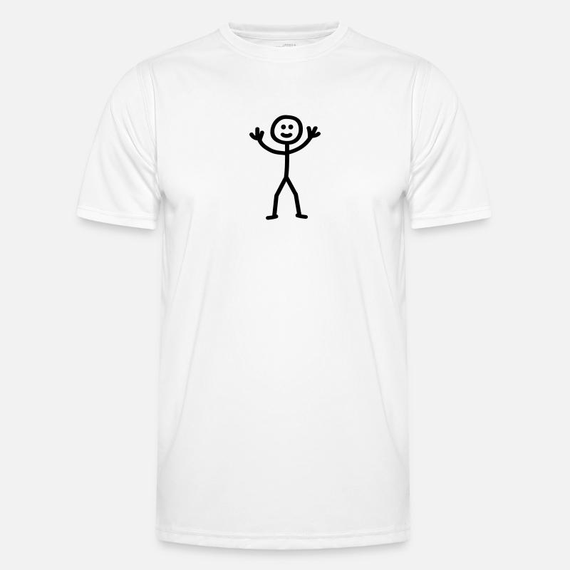 stick_figure Männer Funktions-T-Shirt
