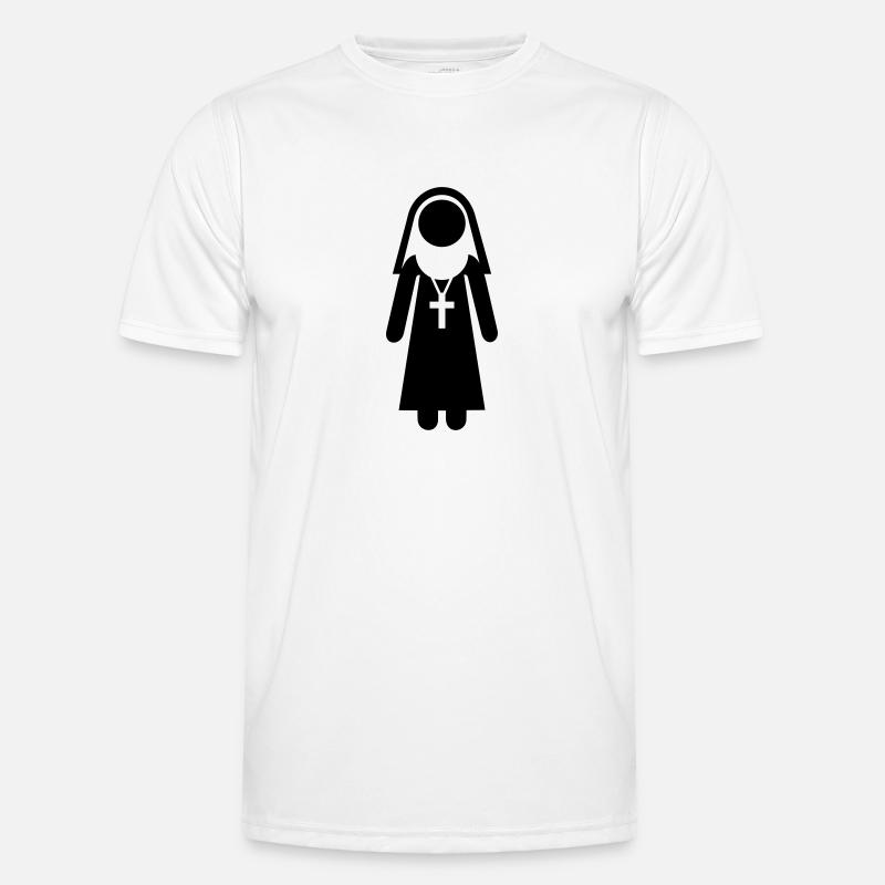 Nonne - Funktionsshirt til herrer - hvid