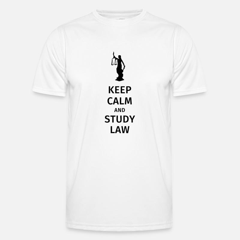 keep calm and study law Männer Funktions-T-Shirt