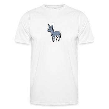 Ass - Men's Functional T-Shirt - white - Front - AI Model Male 178 dark (178cm)
