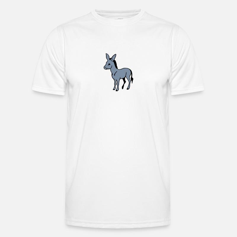 Grautier Männer Funktions-T-Shirt