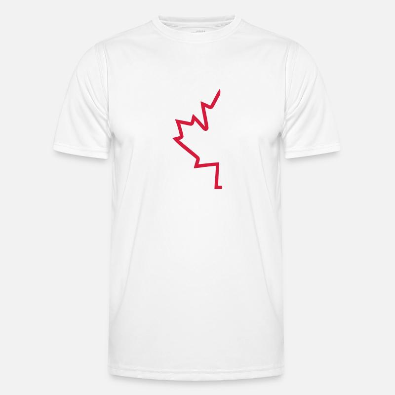 Kanada - Männer Funktions-T-Shirt - Weiß