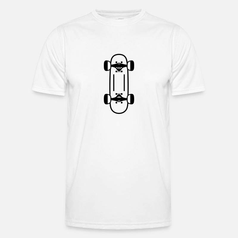 Skateboard Männer Funktions-T-Shirt