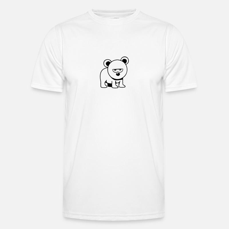 Bär kleiner witzig Männer Funktions-T-Shirt
