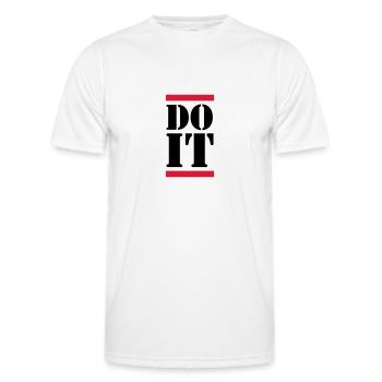 Do It - T-shirt sport Homme - blanc - Devant - AI Model Male 178 dark (178cm)