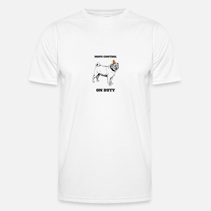 MOPS CONTROL - Men's Functional T-Shirt - white
