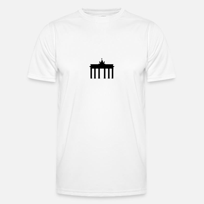 Brandenburger Tor Berlin (1c) Männer Funktions-T-Shirt