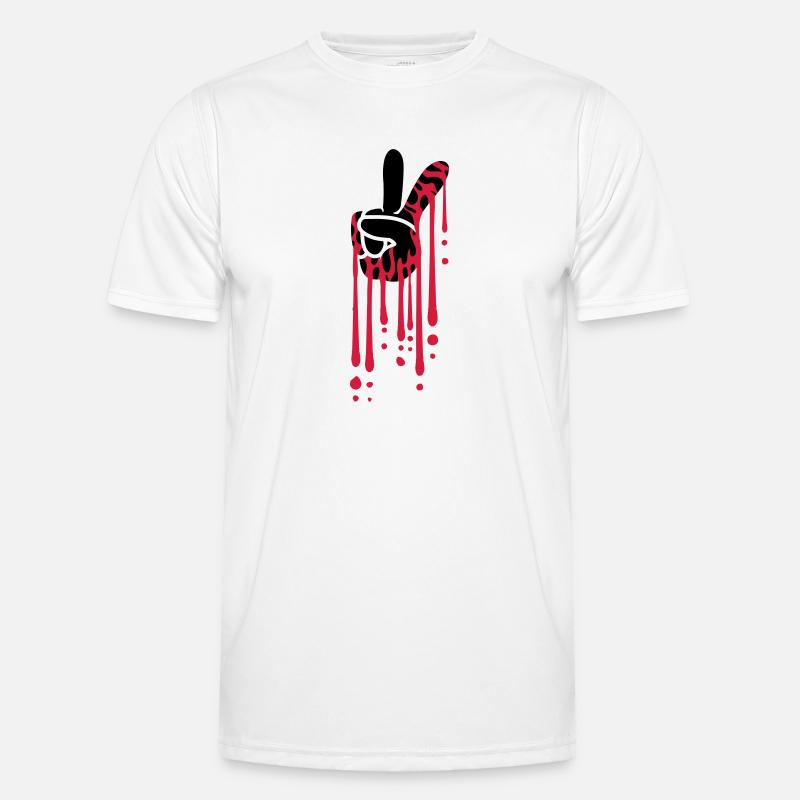 Blood Drops Peace Men's Functional T-Shirt