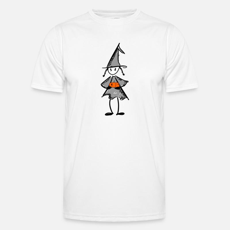 Pumpkin Witch - Men's Functional T-Shirt - white