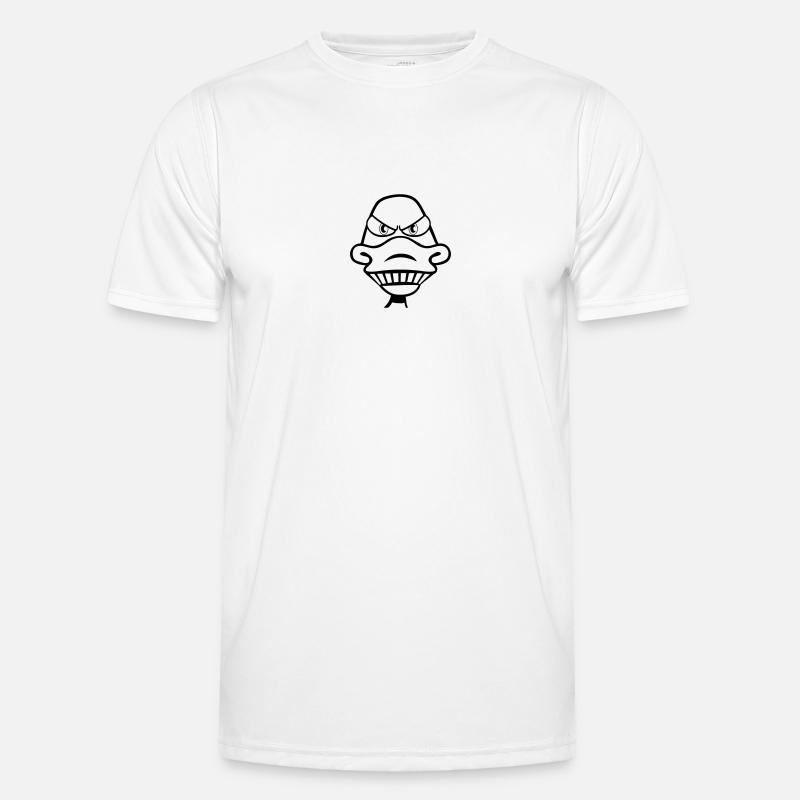 duck evil - Men's Functional T-Shirt - white