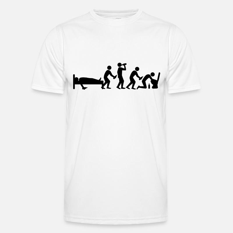hangover_evolution - Men's Functional T-Shirt - white