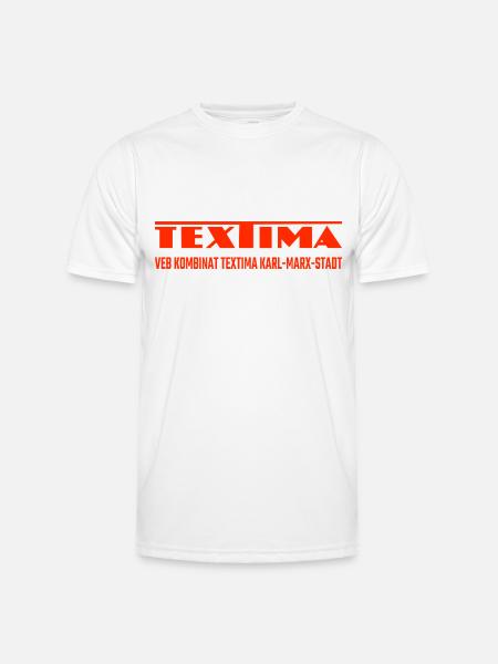 VEB Textima DDR Karl-Marx-Stadt - Männer Funktions-T-Shirt - Weiß