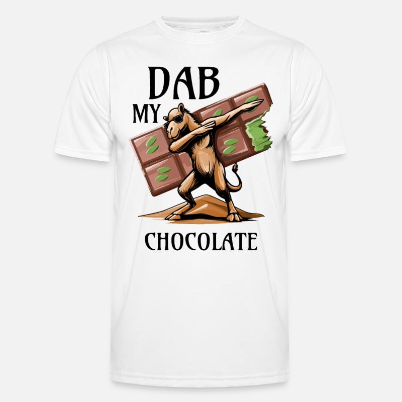 Dab My Chocolate – Der Dromedar-Dab! - Männer Funktions-T-Shirt - Weiß