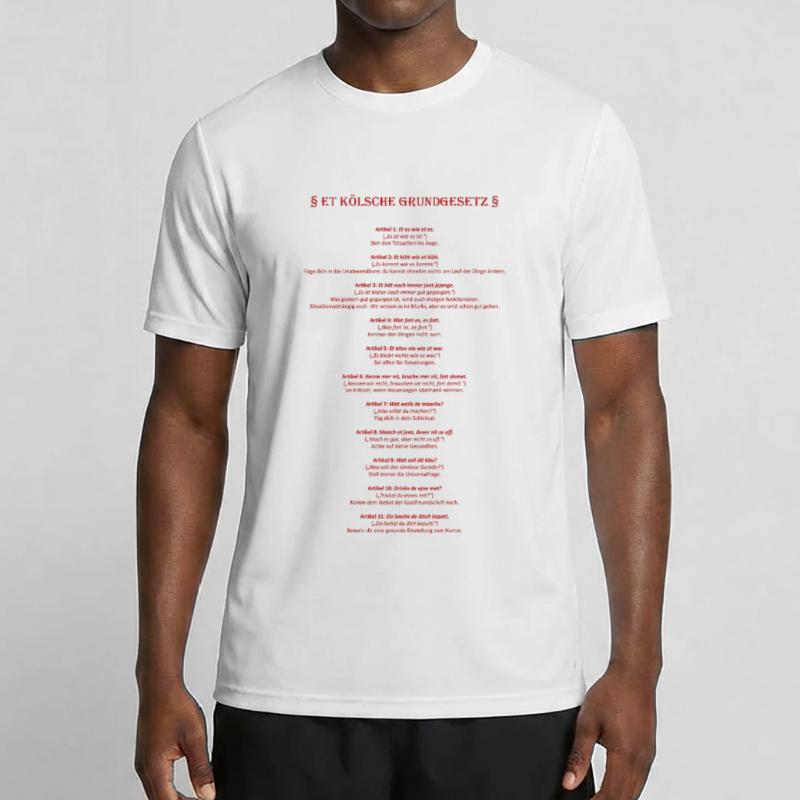 Et Kölsche Basic Law - Et Kölsche Basic Law Men's Functional T-Shirt