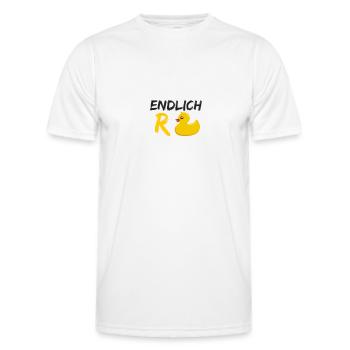 Endlich Rente - Männer Funktions-T-Shirt - Weiß - Vorne - AI Model Male 178 dark (178cm)