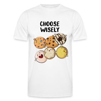 Cookies - Men's Functional T-Shirt - white - Front - AI Model Male 178 dark (178cm)
