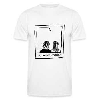 do you remember - memories - Men's Functional T-Shirt - white - Front - AI Model Male 178 dark (178cm)