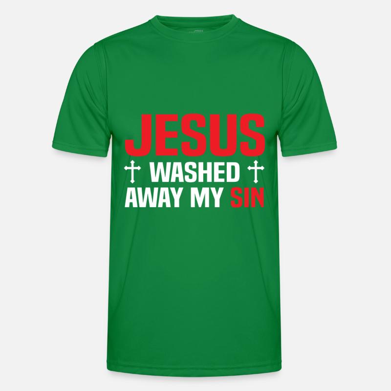 Jesus Christus Männer Funktions-T-Shirt