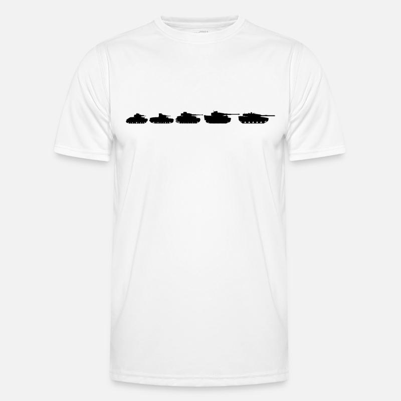 Deutsche Panzer Evolution Leopard 2 Tiger Panzer2 Männer Funktions-T-Shirt
