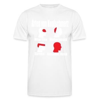 Opponents carnival, anti carnival music humor - Men's Functional T-Shirt - white - Front - AI Model Male 178 dark (178cm)