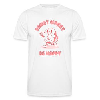 Donut - T-shirt sport Homme - blanc - Devant - AI Model Male 178 dark (178cm)