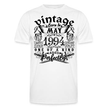Geburtstag 1994 Mai 1994! geboren Mai 1994 - Männer Funktions-T-Shirt - Weiß - Vorne - AI Model Male 178 dark (178cm)